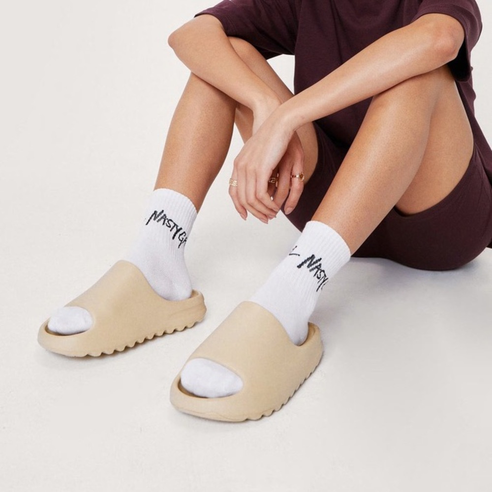 Nasty Gal Rubber Open Toe Sandals